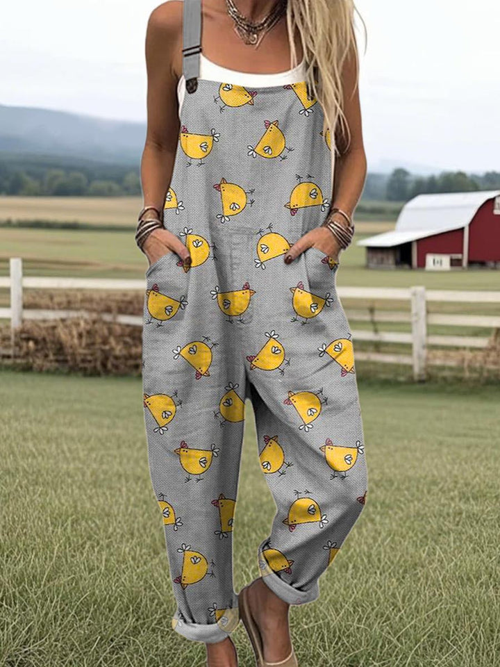 Sélena | Vintage jumpsuit met bloemenprint