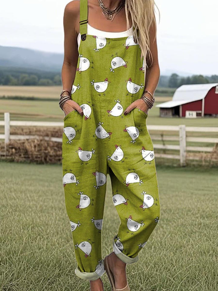 Sélena | Vintage jumpsuit met bloemenprint