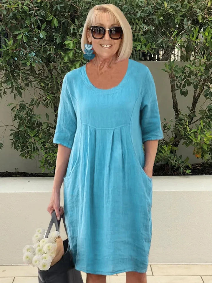 Renée | Tuniek Midi-Jurk met Zakken
