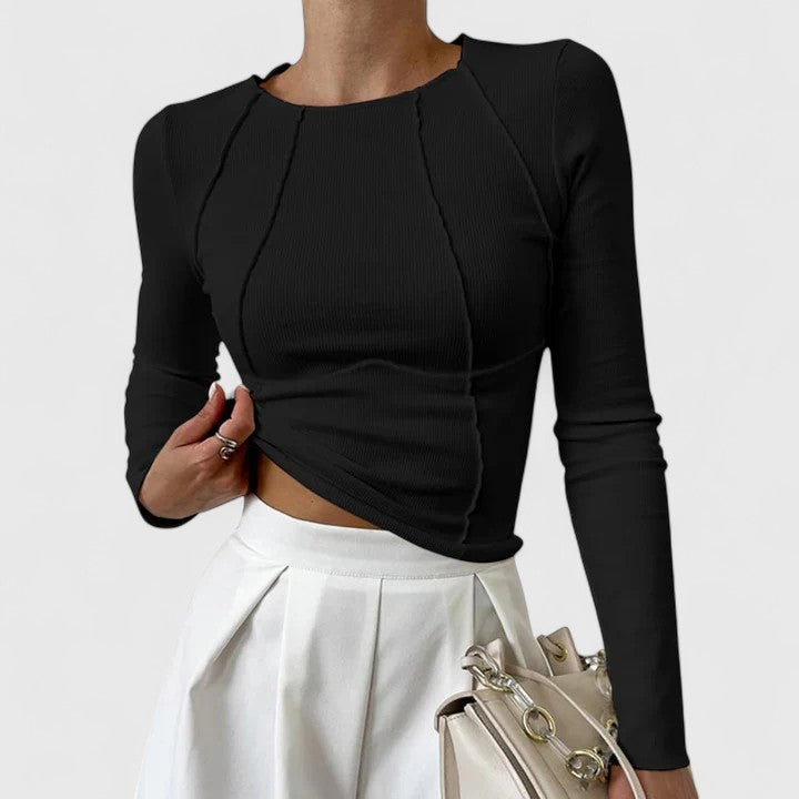 Rozminda | Comfortabele top met lange mouwen