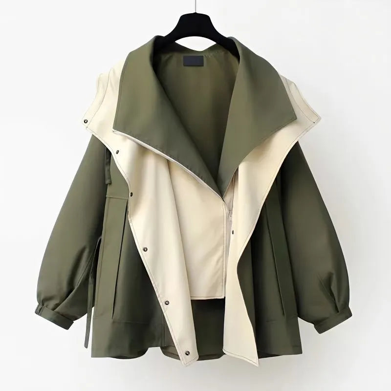 Margot | Winddichte jas met elegante tailleband