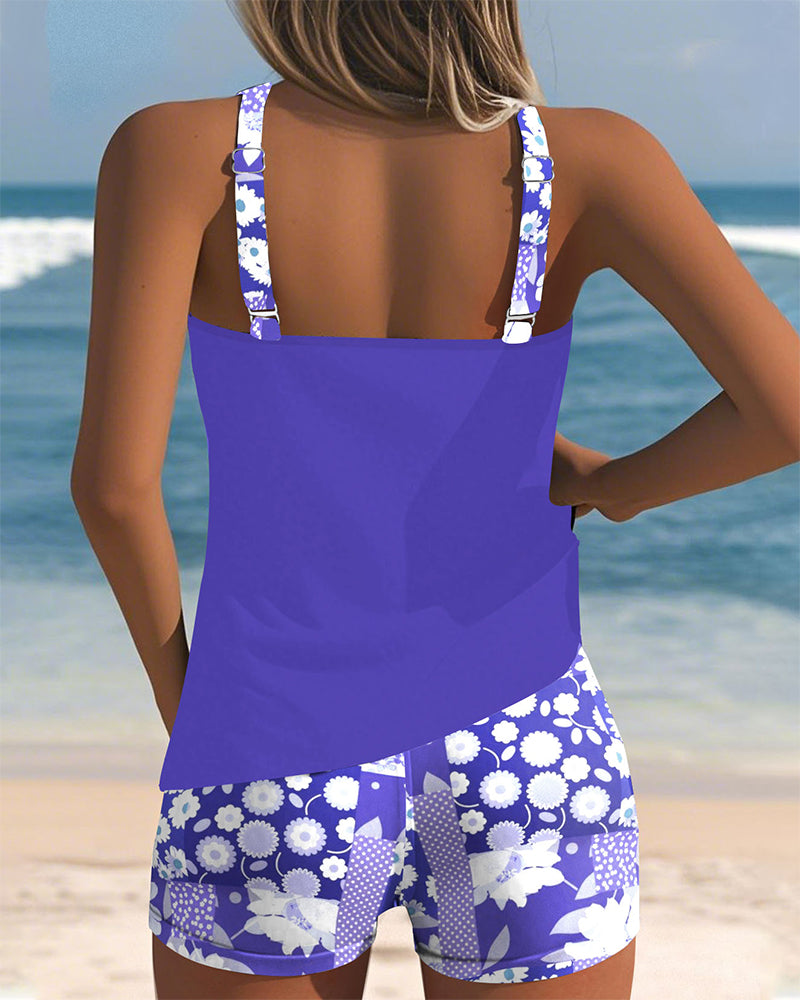 Sabrina | Zwemset met bloemenprint en comfortabele top