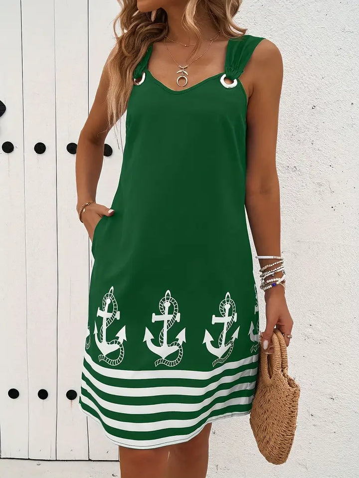 Noelle™ – Zomerjurk met Anker Print