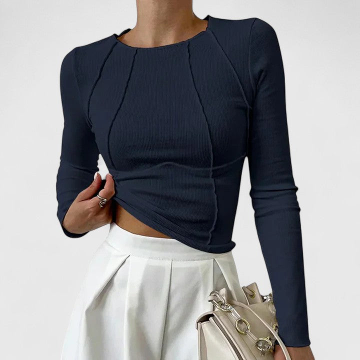 Rozminda | Comfortabele top met lange mouwen