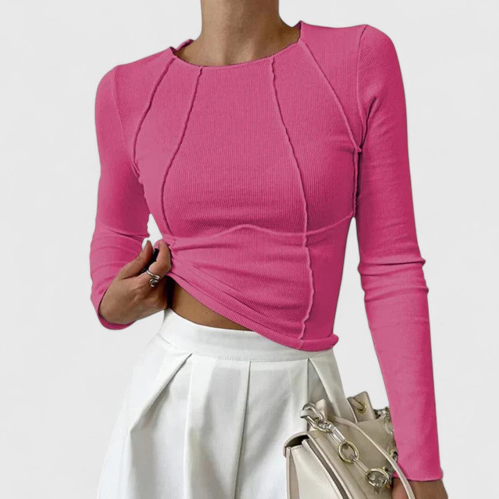 Rozminda | Comfortabele top met lange mouwen