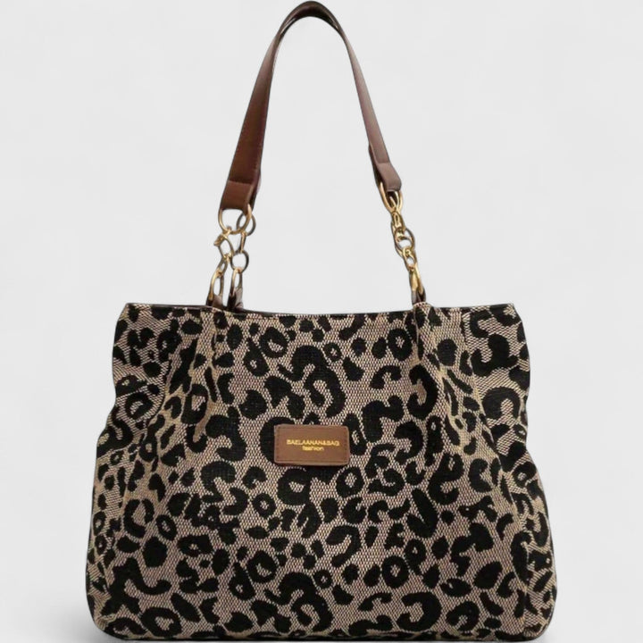 Valérie | Grote tas met elegante luipaardprint