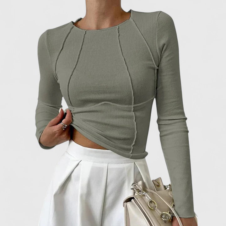 Rozminda | Comfortabele top met lange mouwen