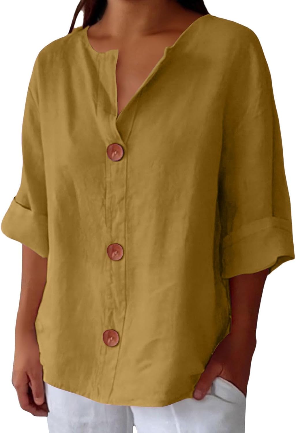 Marjolaine | Linnen blouse met kustgevoel en natuurlijke elegantie