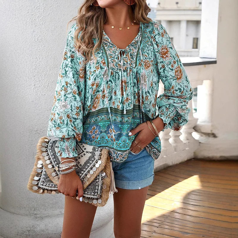 Selly - Top met Bloemenprint