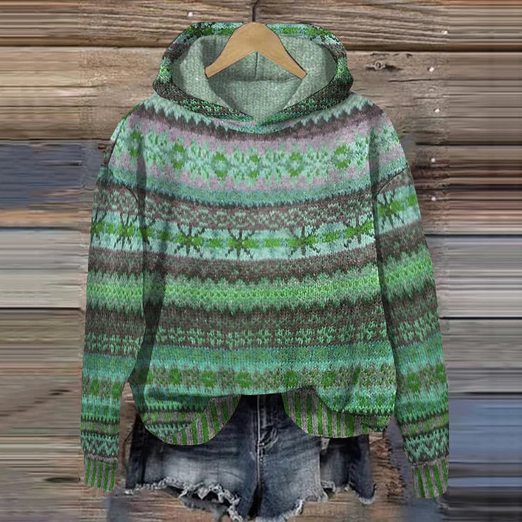 Luana | Retro Hoodie met kleurrijke print