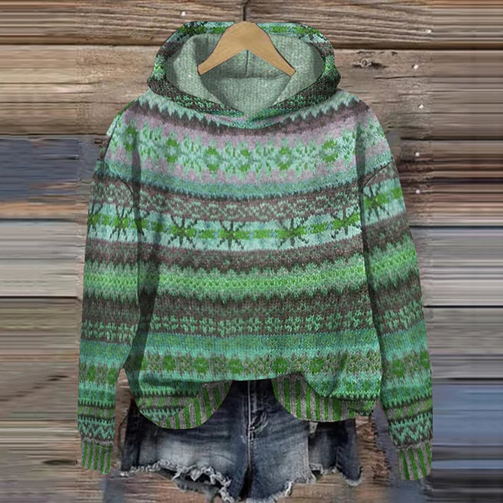 Luana | Retro Hoodie met kleurrijke print