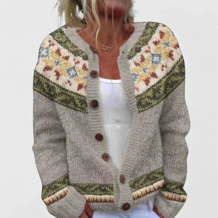 Isabelle | Warme vestjas met elegante knopen