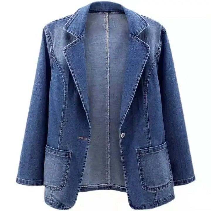 Livia | Denim jas met elegante eenvoud