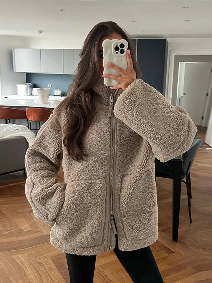 Celeste | Teddy mantel in zachte wollook