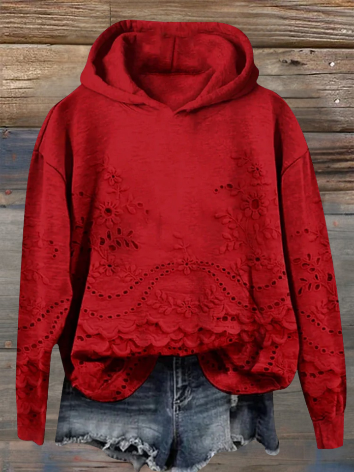 Sara | Lichte hoodie met moderne print