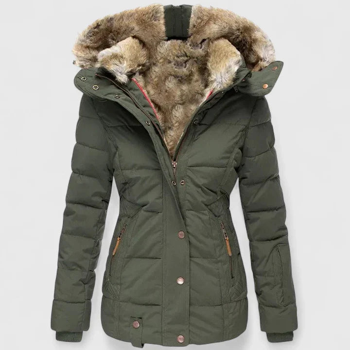 Delphine | Comfortabele winterjas met verstelbare capuchon