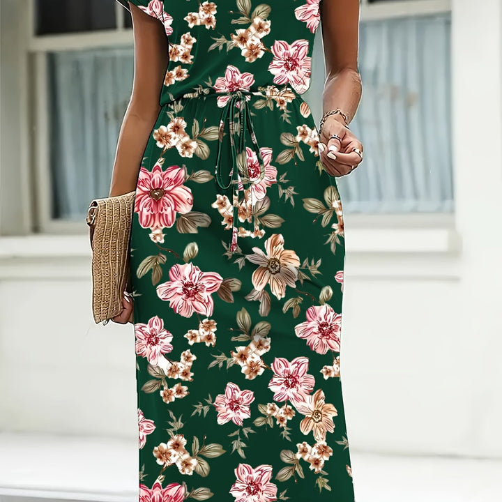 Claire | Bloemenjurk met flatterende taille-accent