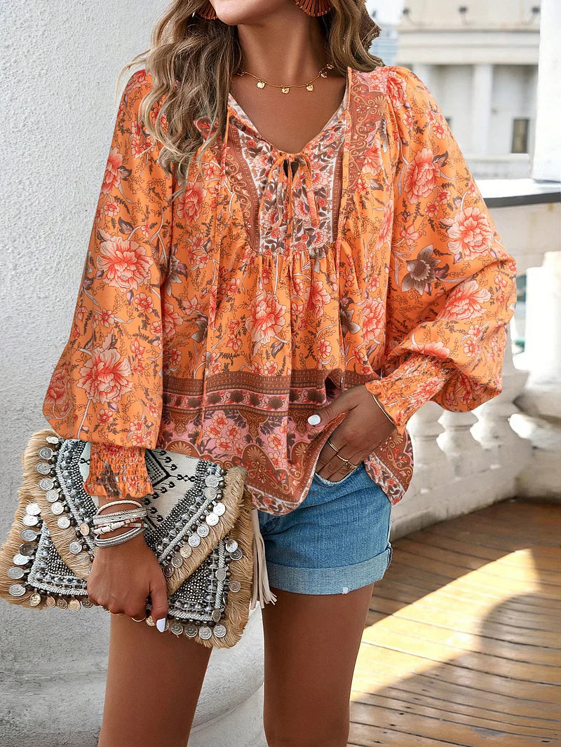 Selly - Top met Bloemenprint