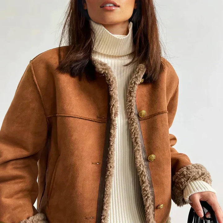 Amélienne | Winterjas met elegante knoopsluiting