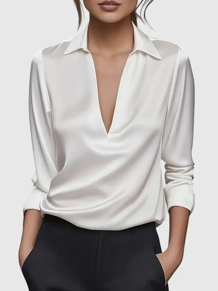 Juliette | Elegante blouse met tijdloze V-hals