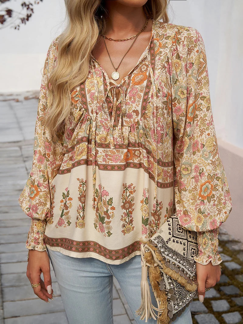 Selly - Top met Bloemenprint