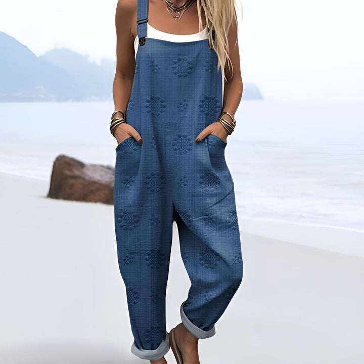 Sélena | Vintage jumpsuit met bloemenprint