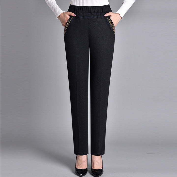 Nathalie | Jeans met elastische tailleband